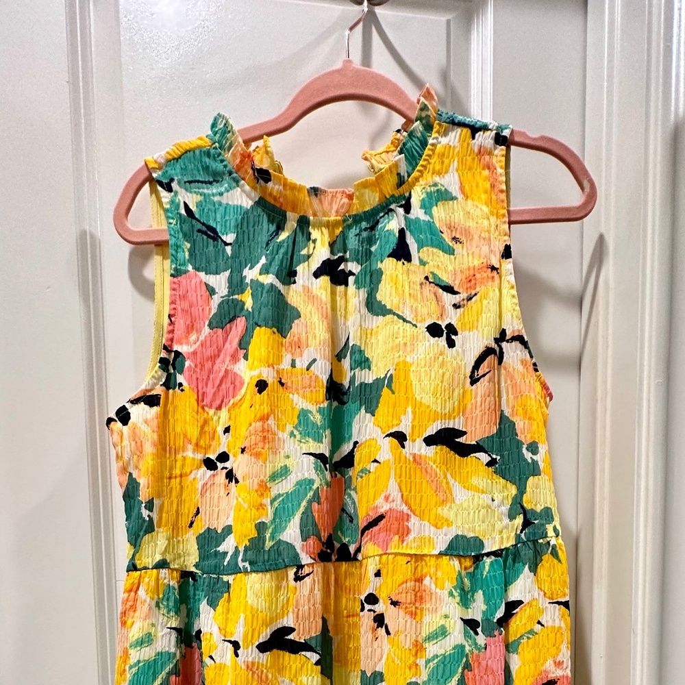 Loft Floral dress size large